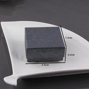 Embossing Cardboard Jewelry Set Gift Boxes With Sponge Inside
