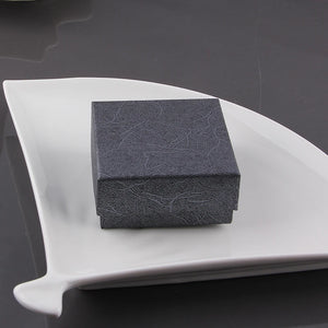Embossing Cardboard Jewelry Set Gift Boxes With Sponge Inside