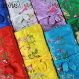 Chinese Wind Embroidered Jewelry Storage Bag Silk Organizer Travel Pouches