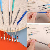 Embroidery Stitching Punch Needle Poking Cross Stitch Tools Knitting Needle