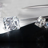 Emerald Cut Moissanite D VVS1 Loose Stones 0.2-13ct Lab Grown Gems