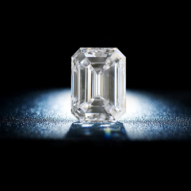 Emerald Cut Moissanite Stones 0.2-13ct D VVS1 Lab Loose Gems