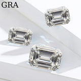 Emerald Cut Moissanite Stones 0.2-13ct D VVS1 Lab Loose Gems