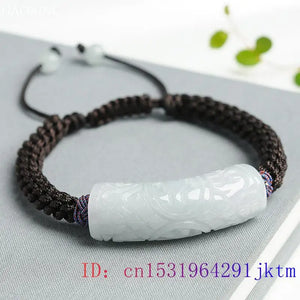 Emerald Jade Beaded Bracelet Gemstones Charm Natural Jewelry Talismans Bead