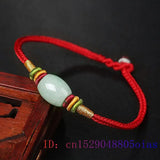 Emerald Jade Beaded Bracelet Natural Amulet Green Carved Jewelry
