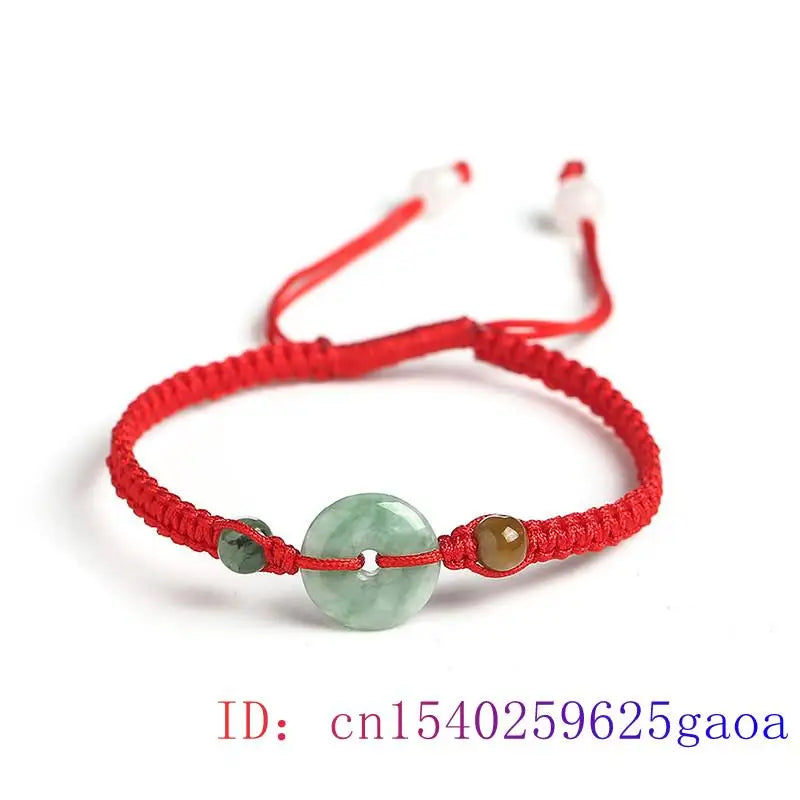Emerald Jade Buckle Bracelet Jadeite Gemstone Bracelet Women Men