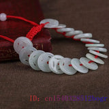 Emerald Jade Copper Bracelet Charms Men Talisman Amulet Bangle Gift