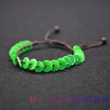 Emerald Jade Copper Bracelet Talismans Real Jewelry Natural Amulets Gift