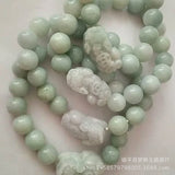 Emerald Jade Pixiu Bracelet Men Vintage Jadeite Real Amulets