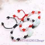 Emerald Jade Pixiu Bracelet - Natural Gemstone Bead Jadeite Amulet