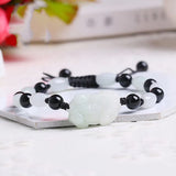 Emerald Jade Pixiu Bracelet - Natural Gemstone Bead Jadeite Amulet