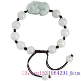 Emerald Jade Pixiu Bracelet Men's Beaded Jewelry Gift Talisman Stone Jadeite