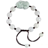Emerald Jade Pixiu Bracelet Men's Beaded Jewelry Gift Talisman Stone Jadeite