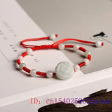 Emerald Jade Rose Bracelet Amulet Jewelry Stone Bead Bracelets for Women