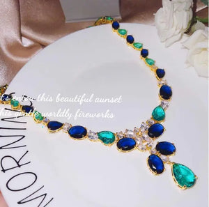 Women's Emerald Necklace - Stunning Treasure Chain