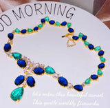 Women's Emerald Necklace - Stunning Treasure Chain
