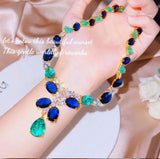 Women's Emerald Necklace - Stunning Treasure Chain