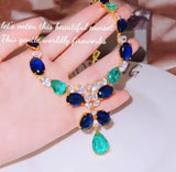 Women's Emerald Necklace - Stunning Treasure Chain