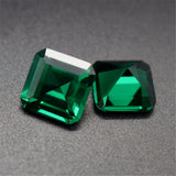 Emerald Square Faceted Gemstone Rich Green Emerald Cut Multiple Sizes
