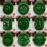 Emerald Double-Sided Hollow Ancient Pendant Unisex