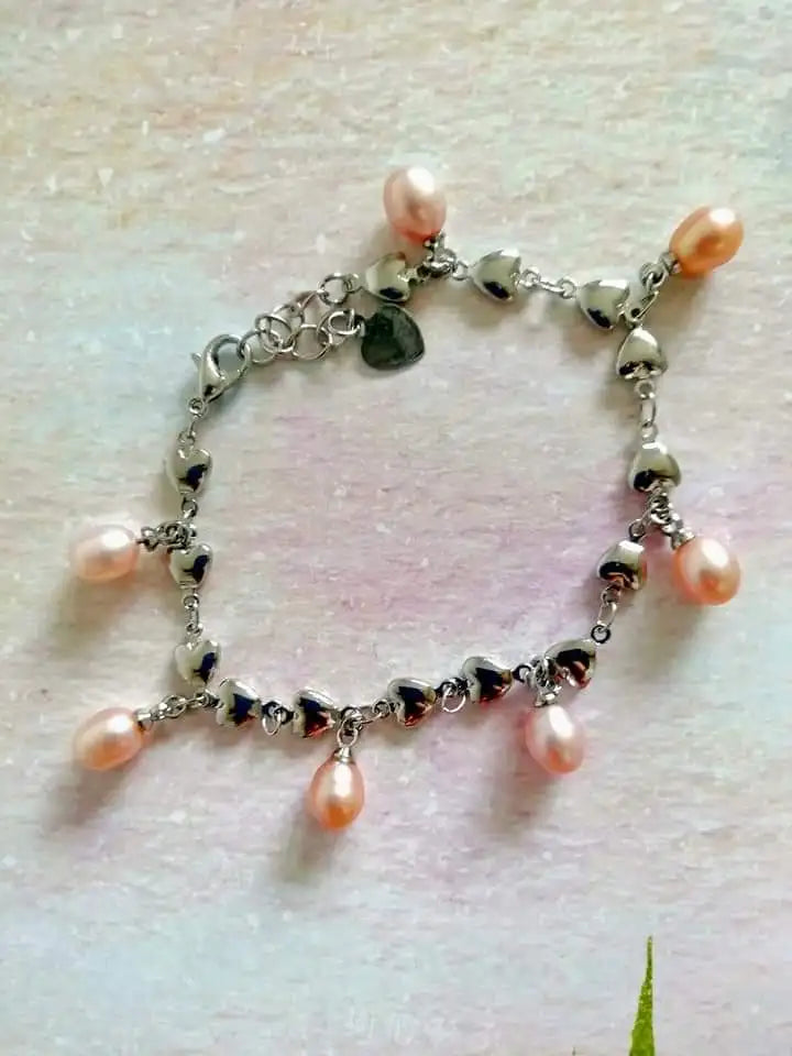 Pearl Bracelet with 7 Freshwater Pearls in 5 Colors