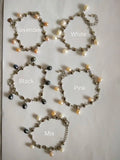 Pearl Bracelet with 7 Freshwater Pearls in 5 Colors