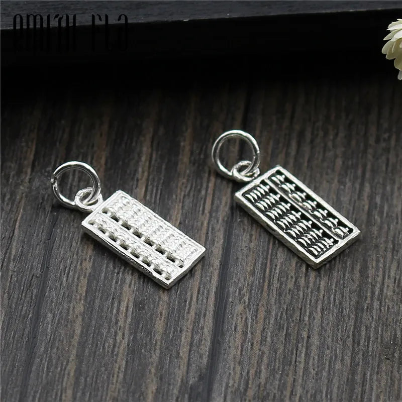 Emith Fla 925 Silver Abacus Charm for Bracelet DIY Jewelry Making