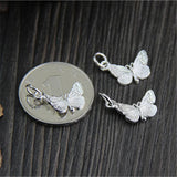 925 Sterling Silver Butterfly Necklace Pendant DIY Jewelry