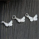 925 Sterling Silver Butterfly Necklace Pendant DIY Jewelry
