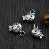 925 Sterling Silver Fish Small Pendant for Bracelet Necklace DIY