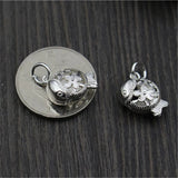 925 Sterling Silver Fish Small Pendant for Bracelet Necklace DIY