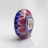 Emith Fla 925 Silver Big Hole Flower DIY Charm Bead