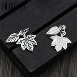 925 Sterling Silver Leaf Charm Pendant for Jewelry Making