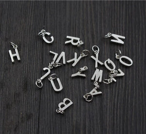 Emith Fla 925 Sterling Silver Letters Charm for European Bracelet
