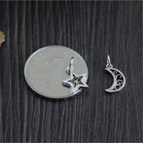 925 Sterling Silver Moon & Stars Charm for Bracelet DIY Jewelry Making