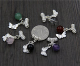 Emith Fla 925 Silver Butter Charm Beads for DIY Jewelry Making