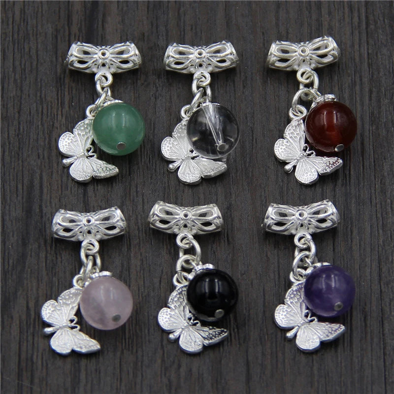 Emith Fla 925 Silver Butter Charm Beads for DIY Jewelry Making