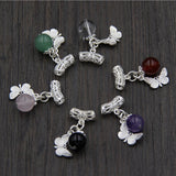 Emith Fla 925 Silver Butter Charm Beads for DIY Jewelry Making
