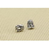Emith Fla Owl Shaped 925 Silver Ear Studs Earrings