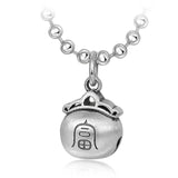 Emith Fla 925 Silver Bell Pendant Ethnic Vintage Punk Rock Necklace