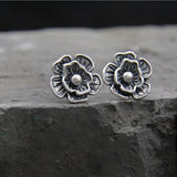 Emith Fla 925 Sterling Sliver Rose Flower Stud Earring