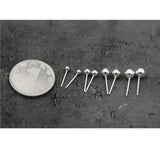 Emith Fla 925 Sterling Silver Ball Stud Earrings for Women