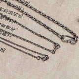 925 Sterling Silver Link Chains Necklace 1.5mm 2.0mm Thickness