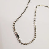 925 Sterling Silver Round Ball Link Chain Necklace 2.5mm Thickness