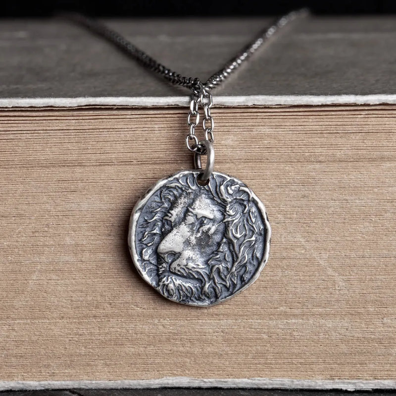 Emith Fla 925 Sterling Silver Necklace Pendant Round European Style