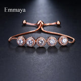 AAA Cubic Zirconia Roundel Bracelet - Wedding Party Jewelry