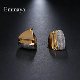 Two Tone Geometric Jewelry Earrings For Woman Wedding Party Gift