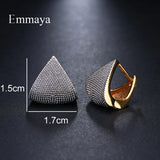 Two Tone Geometric Jewelry Earrings For Woman Wedding Party Gift