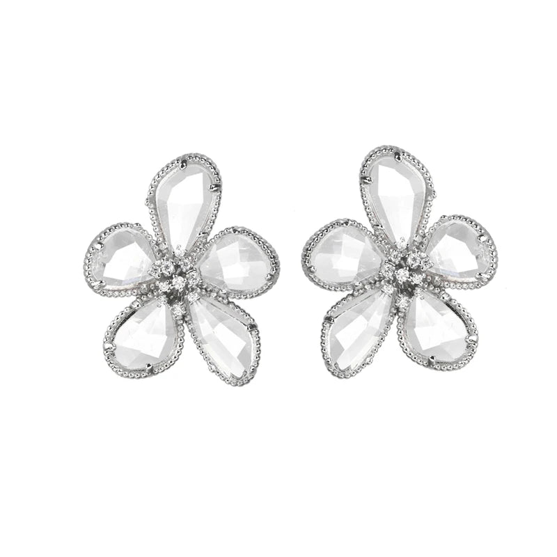 Star CZ Irregular Shape Earring for Women