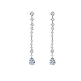 Cubic Zircon Long Shape Earrings for Women